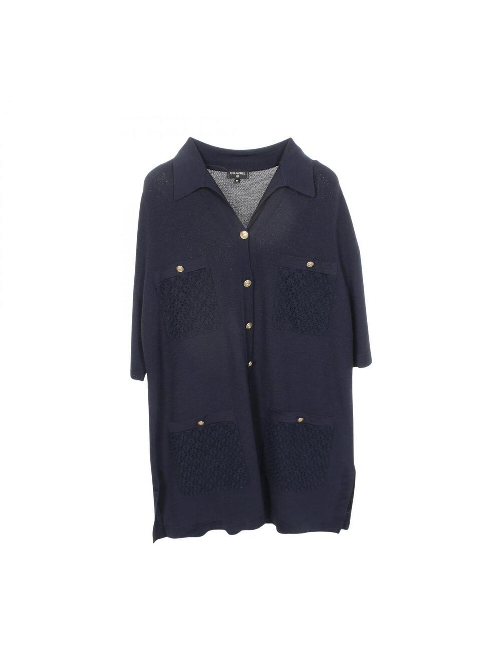 Chanel Coco Mark Button Knit Dress #278103C12B